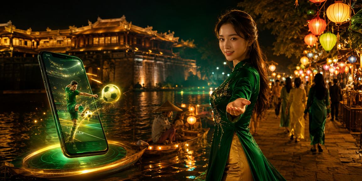 Người chơi theo dõi thể thao và đặt cược tại chợ đêm Huế với không khí sôi động